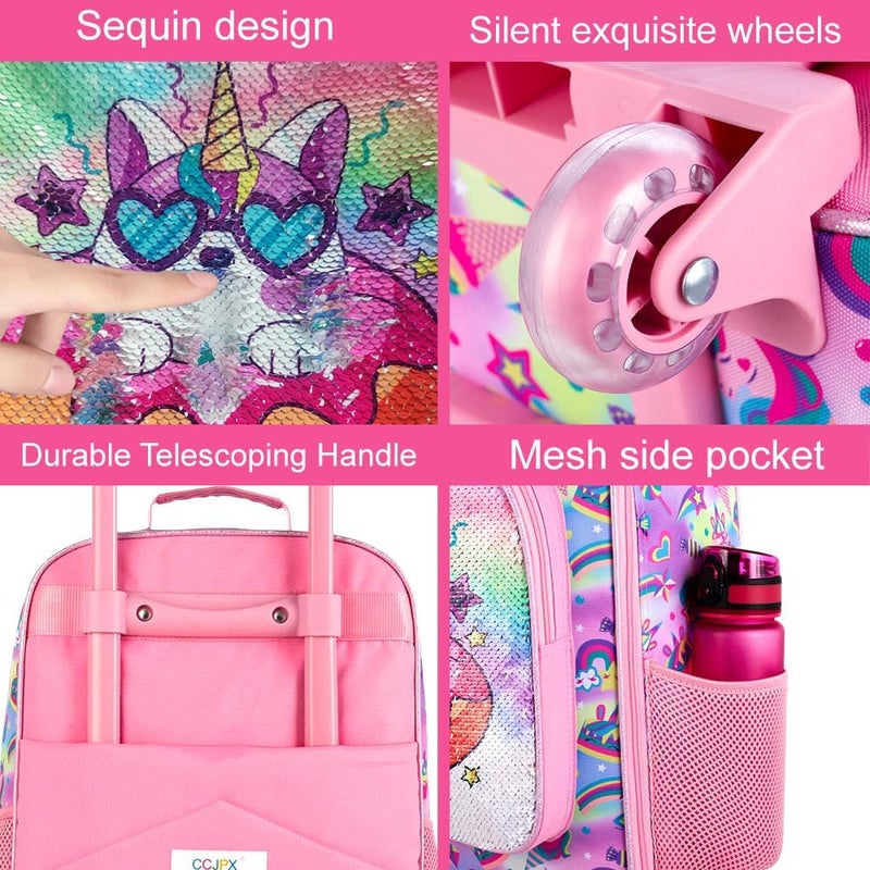 GXTVO Kids Suitcase with Wheels for Girls and Boys, Rolling Carry on Luggage for Toddler Children - Image 5